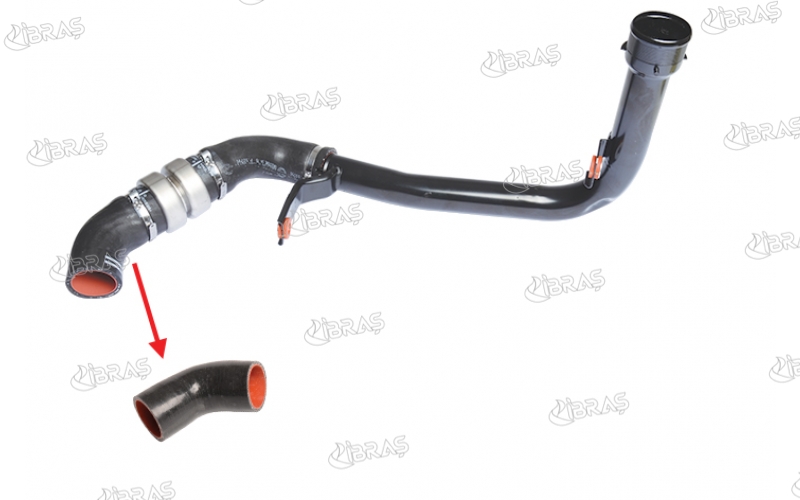Турбо маркуч - IBR 14872 за FIAT, PEUGEOT, CITROEN